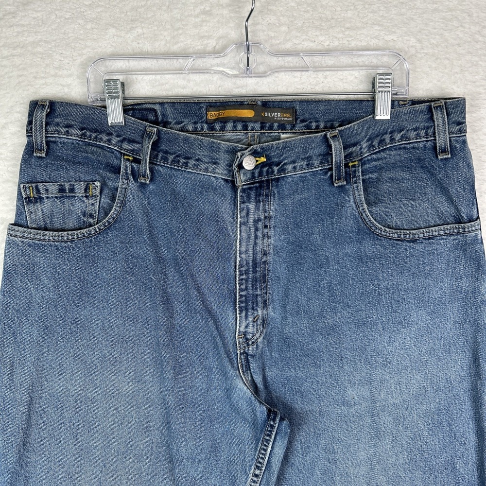 VTG Levi's Jeans Mens 38x38 Silvertab Y2K Baggy Wide Leg Skate Grunge 90s